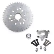 40T Sprocket 1.5" / 1" Silver Adapter For 49cc 50cc 66cc 80cc Motorized Bike CNC