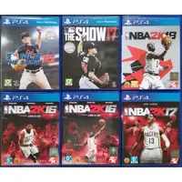 在飛比找蝦皮購物優惠-PS4🎮遊戲片 NBA 2K16/2K17/2K18/MLB