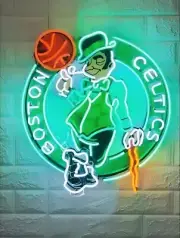 New Boston Celtics HD ViVid Neon Sign 22"x20" Light Lamp Man Cave Bar