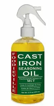 Cast Iron Oil by Foodieville for Seasoning Cast Iron Cookware