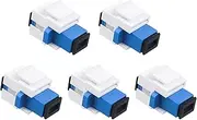 Xunsomten-5pcs SC/UPC Fiber Coupler Keystone Jack Module for Patch Board and Wall Panel Fiber Cable Adapter SC Singlemode