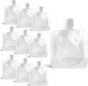 QfwdfcTrenz 10 Pack Travel Pouches for Toiletries Leak Proof Empty Pouches Liquid Travel Pouch Portable Containers Refillable Travels Size Containers for Shampoo Lotion Soap Liquids Conditioner