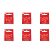 6x 5pc Ooly Splendid Fountain Pen Refill Ink Cartridges Office Stationery Red