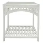 DENIZE WHITE RATTAN SIDE TABLE/LAMP TABLE