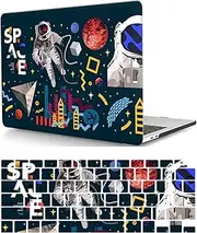 Laptop Hard Shell Case Compatible with New MacBook Pro 16 inch with Liquid Retina XDR Display & Touch ID 2021 Release Model A2485 M1, Plastic Hard Shell Case Cover & Keyboard Cover, Astronaut