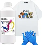 IMEDA Premium DTF White Ink 1000ML Value Pack, DTF Heat Transfer Film Printing Refill for Printer with Epson 8550 Printer DTF Ink printhead ET-8550, XP-15000, L1800, L805, R1390, R2400 TX800,33.8oz