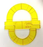 Half Circle Quilting Template HC4-A-5 5mm for Longarm Quilting Machines