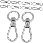 LIGIGWASH 10pcs Detachable Phone Lanyard Clips Lightweight Keychain Snap Hooks with Metal Swivel for Projects Versatile Accessories for Keychains and Pendants