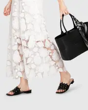 [Belle & Bloom] Until We Meet Stud Slide - Black