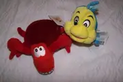 Disney Store Little Mermaid - Sebastian Flounder Bean Bags Plush New