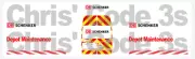 Code 3 Adhesive Vinyl Decal Suit Oxford Diecast 1/76 various - DB Schenker Van