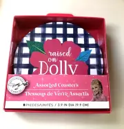 NEW~ Dolly Parton Assorted Designs Multicolor Coasters, 8 Count