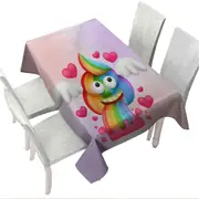 Rainbow Poo Tablecloth