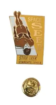 Star Trek Original Classic Series Space Seed Enamel Metal Cloisonne Pin New