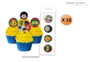 Teen Titans Go Wafer Cupcake Toppers 16 Pack Edible Images Party FAST SHIPPING