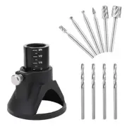Large Window Wood Cutting Guide HSS Router With Drill Bits Set For Dremel E