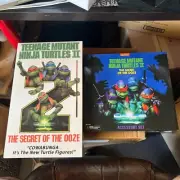 4 Pack TMNT 2 Movie VHS NECA Ninja Turtles II Secret of The Ooze With Accessory