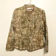 Chicos Python princess Marcella jacket size 1 medium