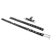 New Restraint Head Harness Slave Costume SM Nose Hook with Leather Neck Collar