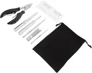 Healeved 7pcs Nail Trimming Set Nail Art Kit Nail Kit Trimmer Manicure Tool Grooming Kit Nail Cutter Manicure Kit Stainless Steel 3cr13
