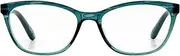 Foster Grant Reading Glasse's Como, Teal, +2.00 Magnification