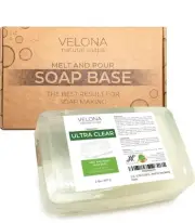 velona 2 LB - Ultra Clear Glycerin Soap Base Melt and Pour For Soap Making