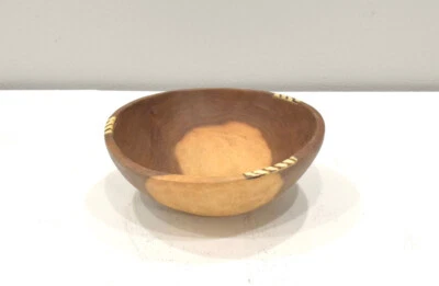 African Carved Olive Wood Bowl Kenya