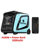 GENTRAX GTX4200 Inverter Generator 4.2kW Max 3.5kW Rated + VoltX 5000mAh Power Bank