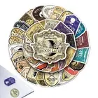 50pcs Poison Potion Bottle Labels Stickers Pack Halloween Retro Horror Witch