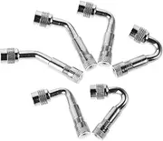 Inflatable Nozzle Extenders Kit Metal Valve Stem Extender Adapters for Air Pump Car Bike Tires Quick Easy to Install