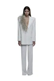 [The Archivia] The Archivia-Tailleur Gea Ivory Sand-Donna -Bianco, Beige 40 Bianco, Beige