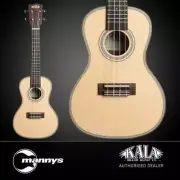 Kala KA-SSEBY-C Solid Spruce Top Striped Ebony Concert Ukulele