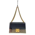 GUCCI 古馳 肩背包 PADLOCK GG SUPREME CANVAS 帆布 ARABESQUE 日本直送 二手