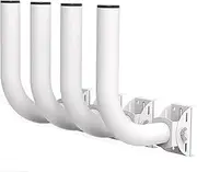 Universal Wireless Bridge Bracket Mount,12'' Lightweight Pole and Wall Mounted Mounting Mast Kit for Outdoor TV Antenna, Point to Point AP Access Point, Client Bridge CPE (4-Pack)