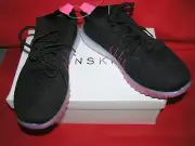 DANSKIN POSITIVE LOAFER SHOES SLIP-ON KNIT SNEAKERS BLACK PINK 9