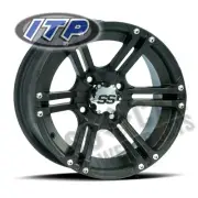 ITP SS212 Wheel 12x7 4/137 Matte Black 5+2 Outlander 650 DPS IRS (2013-2018)
