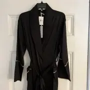 BED TO BRUNCH for Nordstrom READY TO WEAR Black Robe Large L NEW with Tags