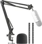 SUNMON Blue Yeti Microphone Boom Arm Stand with Pop Filter, Compatible with Blue
