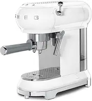 [Smeg] ECF01WHEU Fully Automatic Coffee Machine, Thermoblock Heating System, Espresso Coffee Machine Allows Quick Start and Precise Temperature Control for Brewing Coffee, White