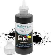 MaxMark Premium Refill Ink for self Inking Stamps and Stamp Pads, Black Color - 2 oz.