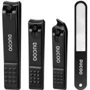 Nail Clipper Set, 4 PCS Ultra Sharp Nail Clippers for Men, Women, Adults Toen...