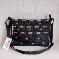 在飛比找Yahoo!奇摩拍賣優惠-新款熱銷 Lesportsac 刺繡蝴蝶結 Quinn Ba