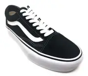 Vans Old Skool Platform Skate Shoes Black White VN0A3BUY28 Women Size 8 Men 6.5