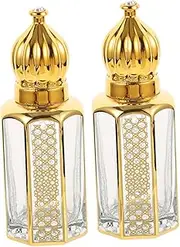 EPIGEIST 2pcs Travel-friendly Essential Oil Roller Bottles Refillable Perfume Containers Bottles for Personal Fragrance and Aromatherapy (12ml)