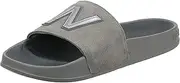 [New Balance] Men's 200 V1 Slide Sandal, Grey/White, 7