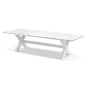 Kansas Outdoor Ceramic 3m Aluminium Dining Table - Outdoor Aluminium Tables