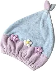 FOMIYES Floral Turban Hair Drying Cap Quick Dry Gentle for Women Girls Travel Accessory