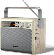 Portable AM FM Radio, Bluetooth Radio with Best Reception,Transistor Radio Plug