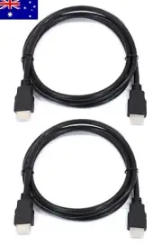 2 x HDMI V2.0 Cables 4K UHD with High Speed Ethernet 1.5m Brand New
