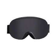 Large Sphere Ski Goggles Double Layers Adult Antifog Windproof Climbing Goggles Black frame black film